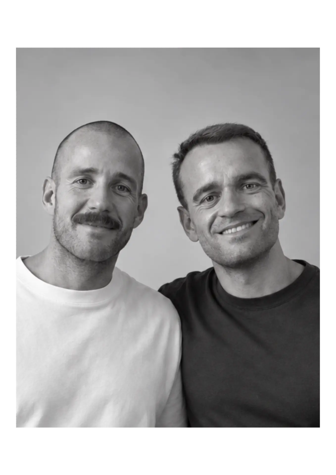 Severin Fraundorfer und Felix Gieselmann, Schwarzweiß-Porträt